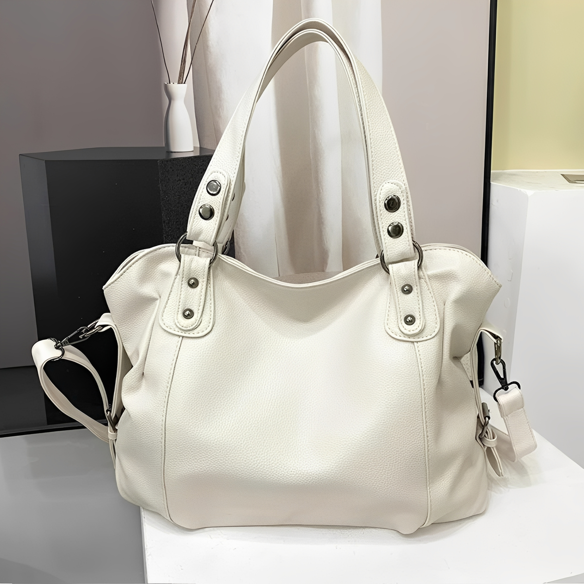 Erika - Grand sac à main en cuir pour femmes