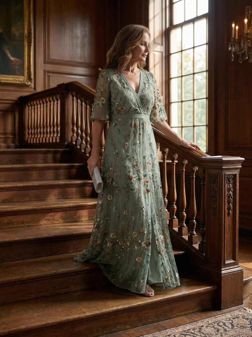 Aleksandra  | Robe Maxi Halter Bloom Flow