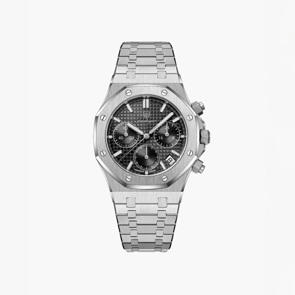 Aegion™ | Chronographe Moderne en Acier