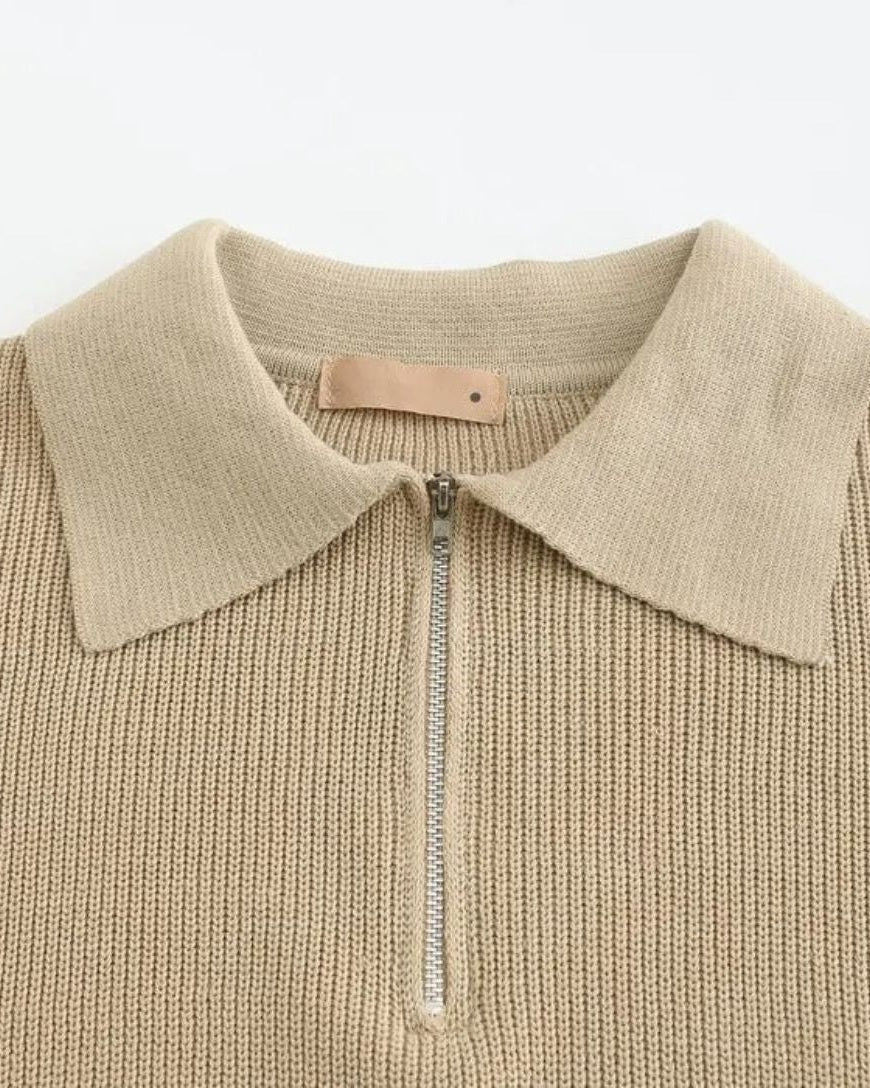David™ | Pull Polo avec Zip