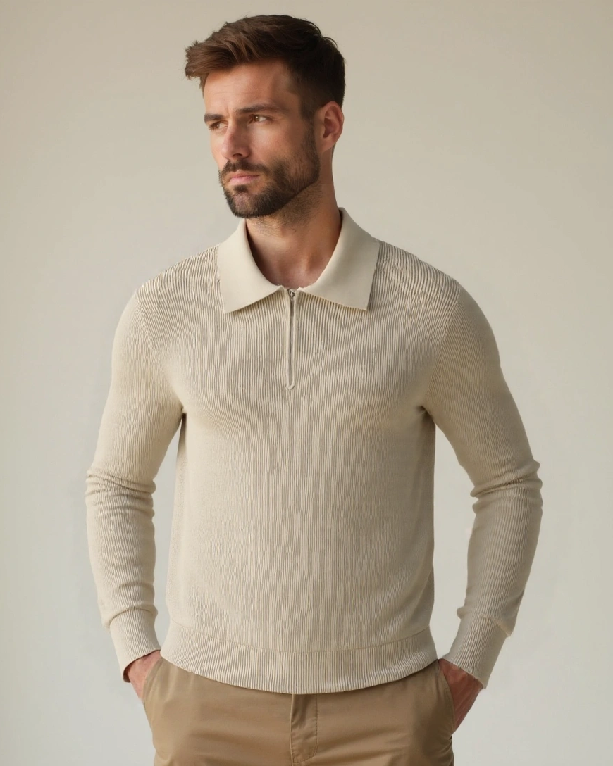 David™ | Pull Polo avec Zip