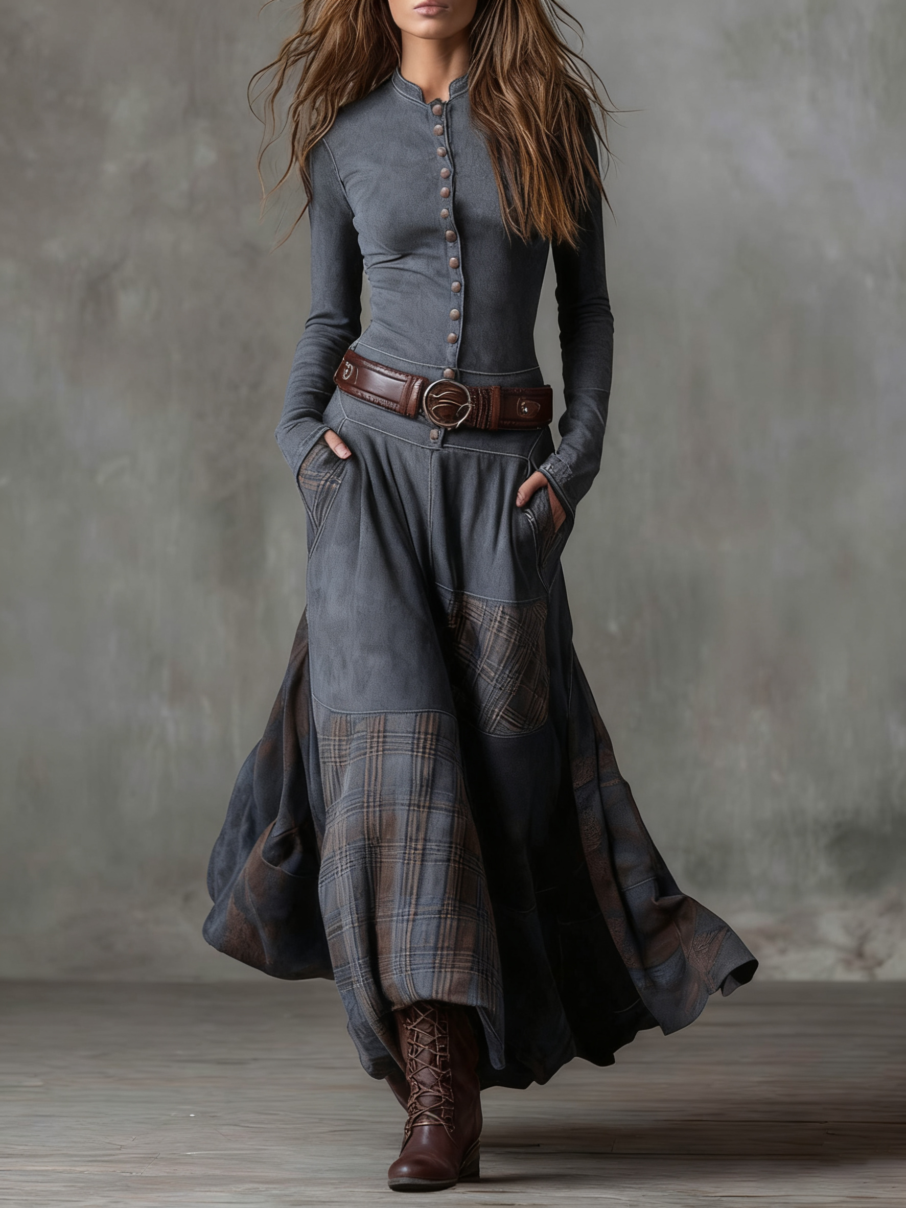 Jada | Robe maxi avec ceinture