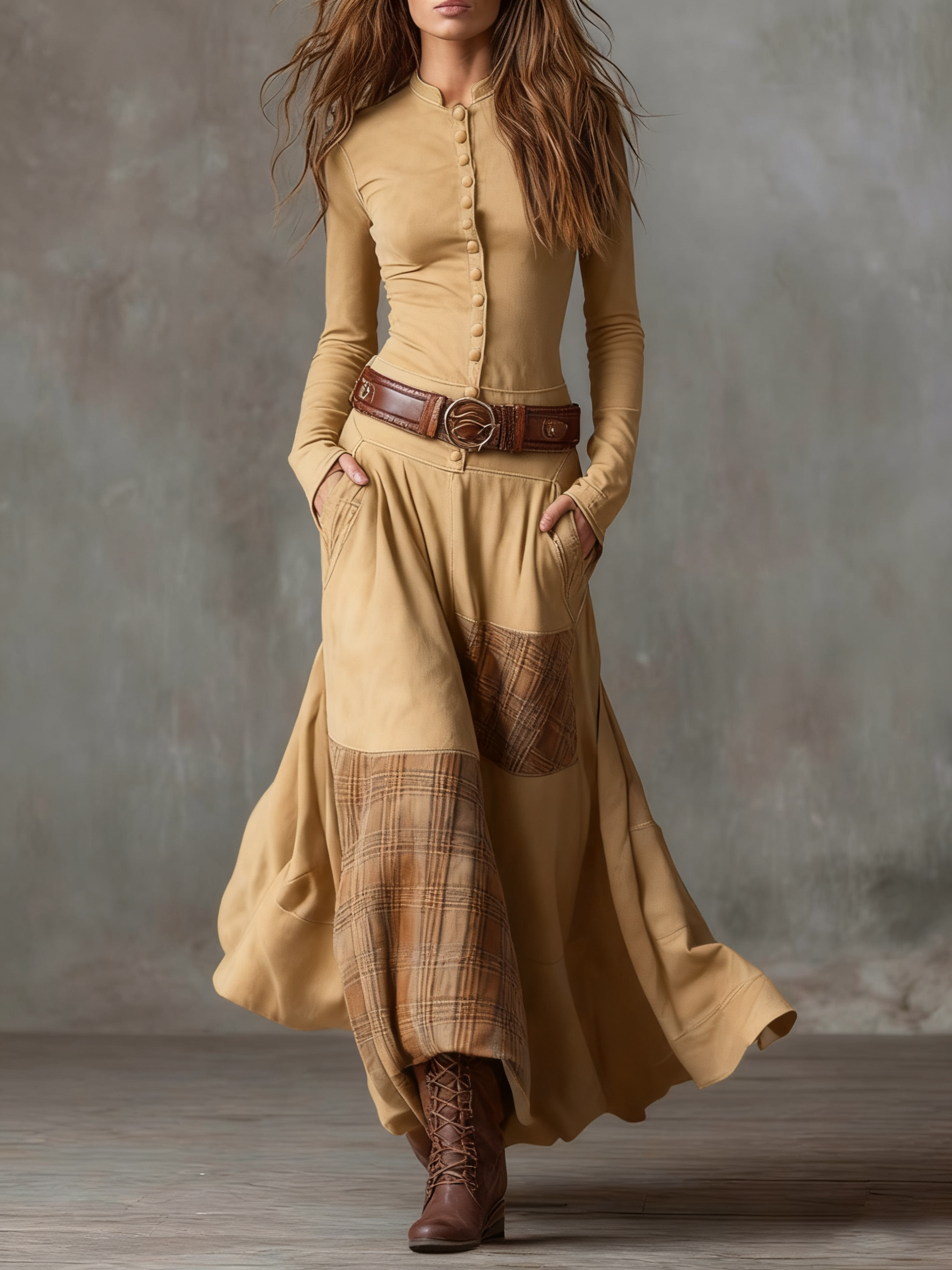 Jada | Robe maxi avec ceinture