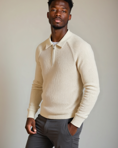Peter™ | Sweatshirt à Zipper et Manches Raglan