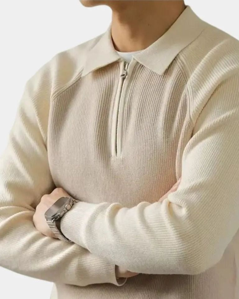 Peter™ | Sweatshirt à Zipper et Manches Raglan