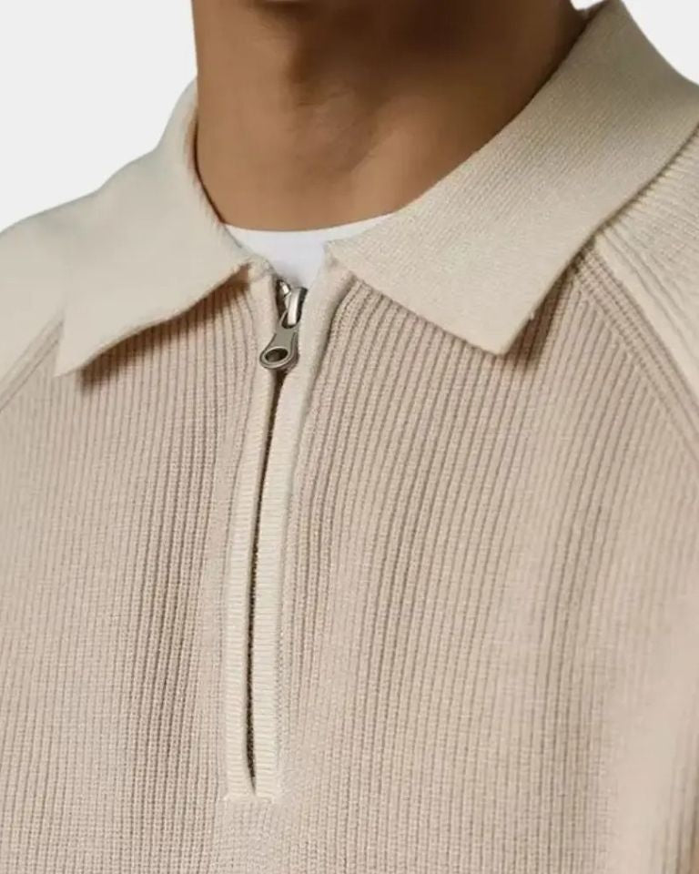 Peter™ | Sweatshirt à Zipper et Manches Raglan