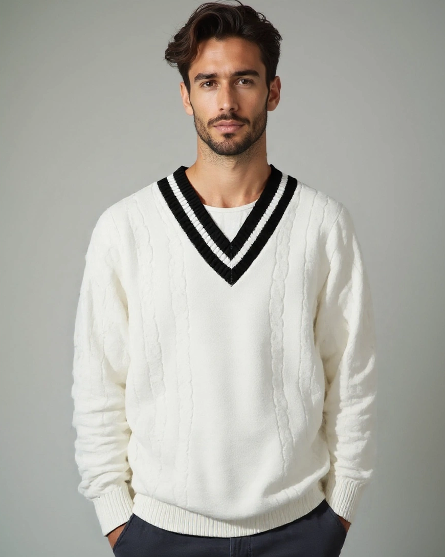 Poul™ | Tricot avec Décolleté en V