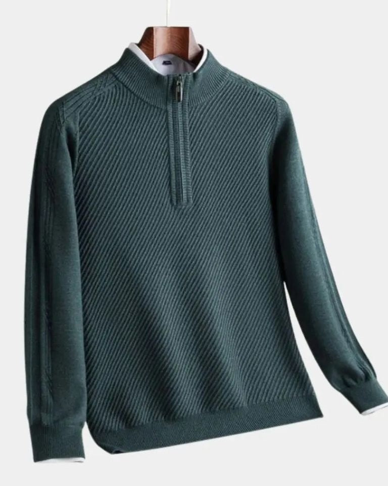 Vilhelm™ | Pull Basique avec Demi-Zip