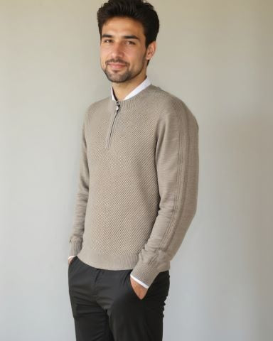 Vilhelm™ | Pull Basique avec Demi-Zip