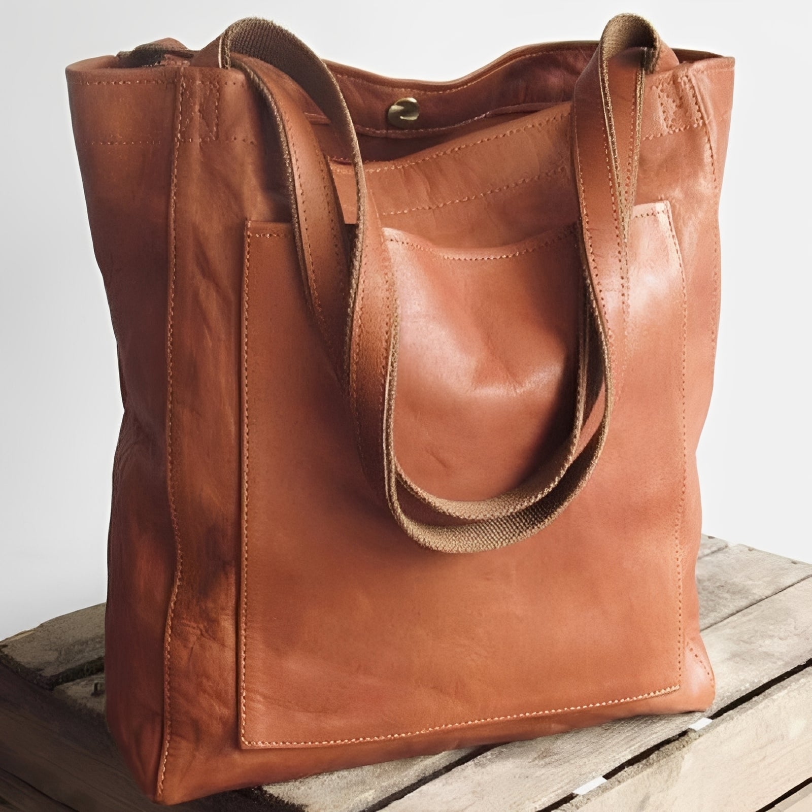 Toni – Sac en Cuir Élégant à Doublure Suédée