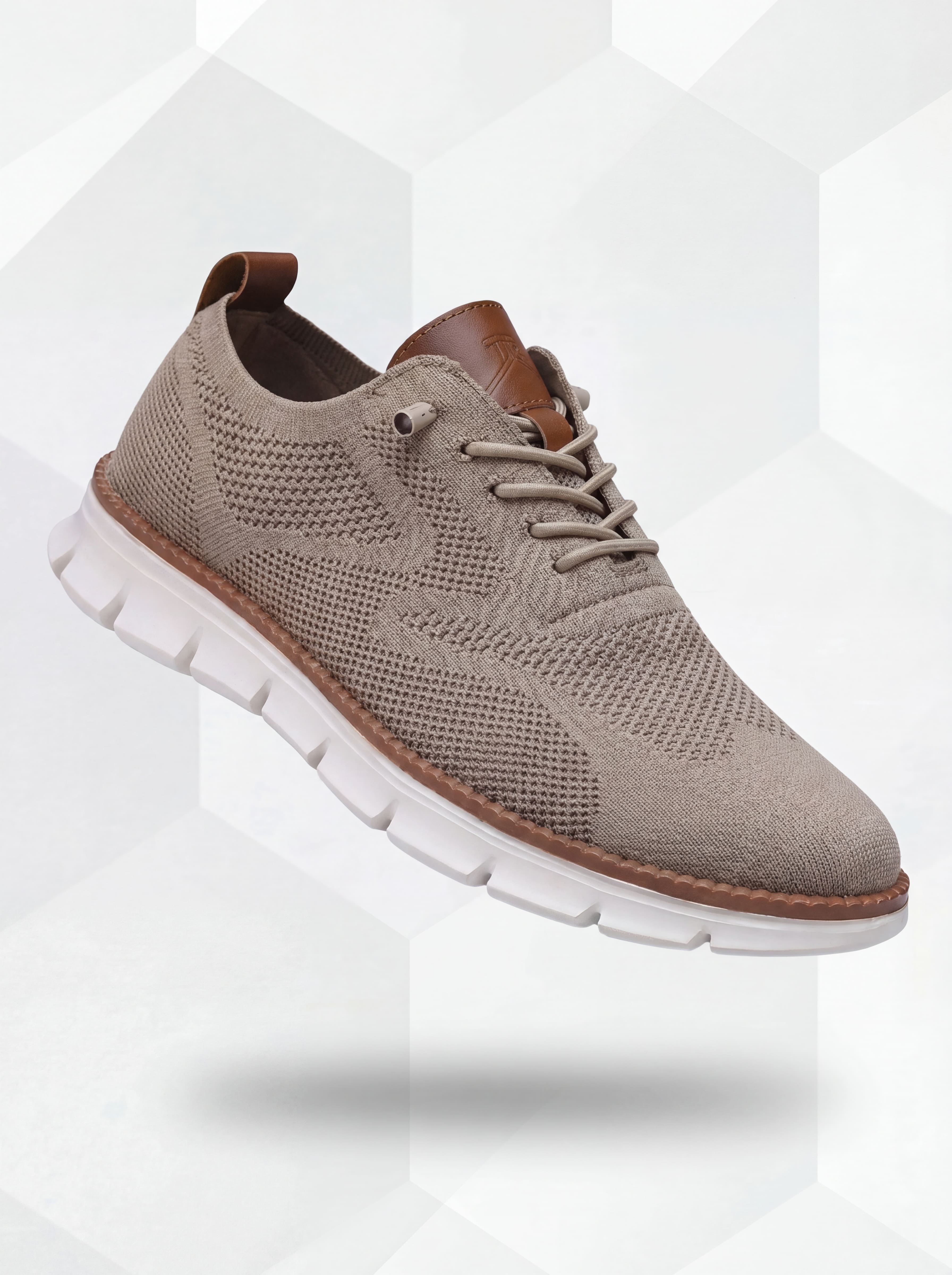 Chaussures Ultraconfort Respirantes : Kaki-Blanc