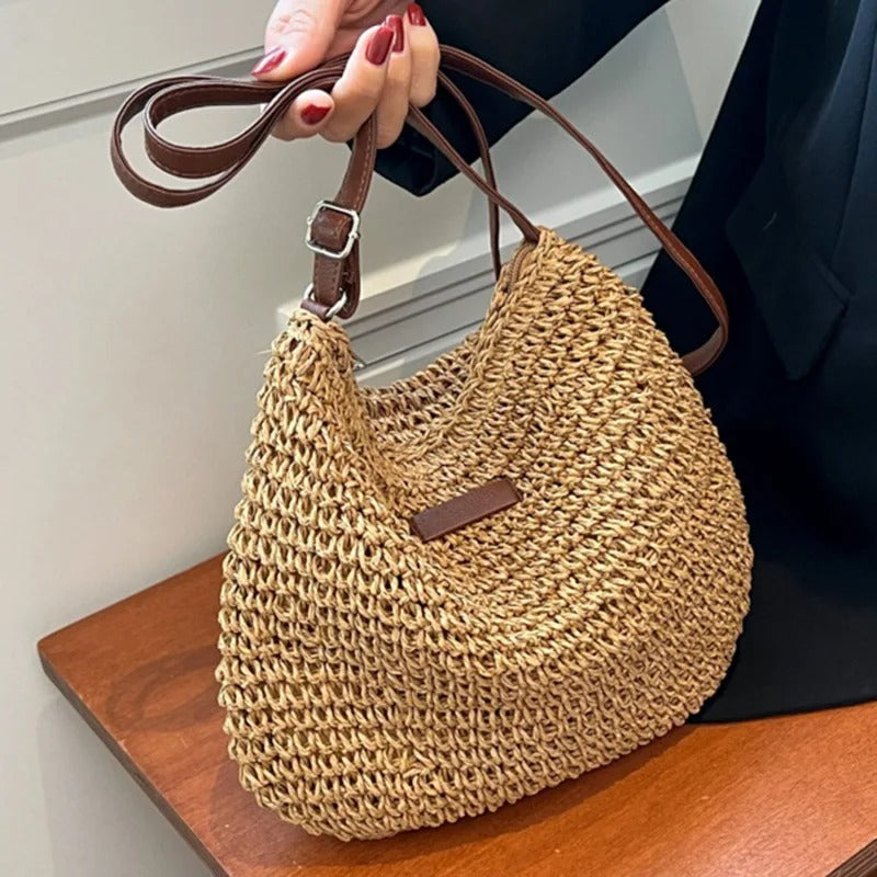 Camille | Sac Tressé Élégant à Anses Rondes
