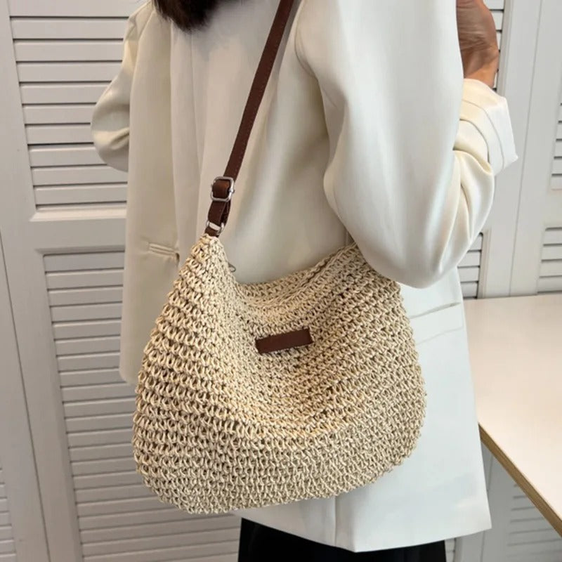Camille | Sac Tressé Élégant à Anses Rondes