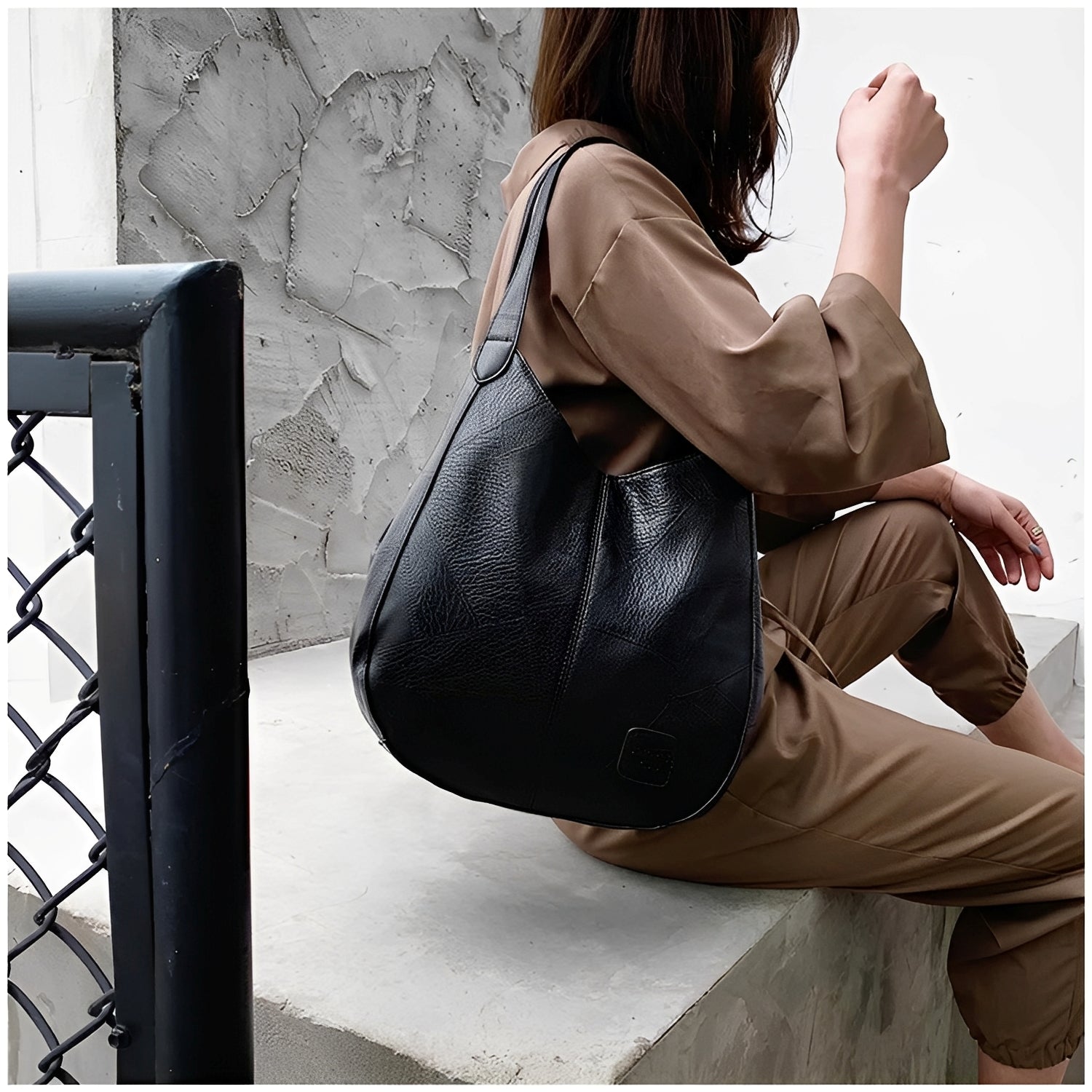 Charlotte - Set de Sacs en Cuir Vintage