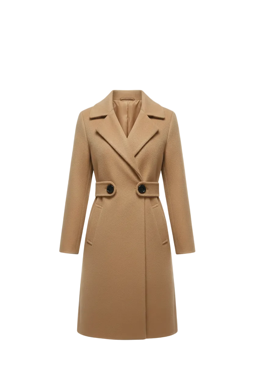 Päivi™ | Manteau en laine avec ceinture