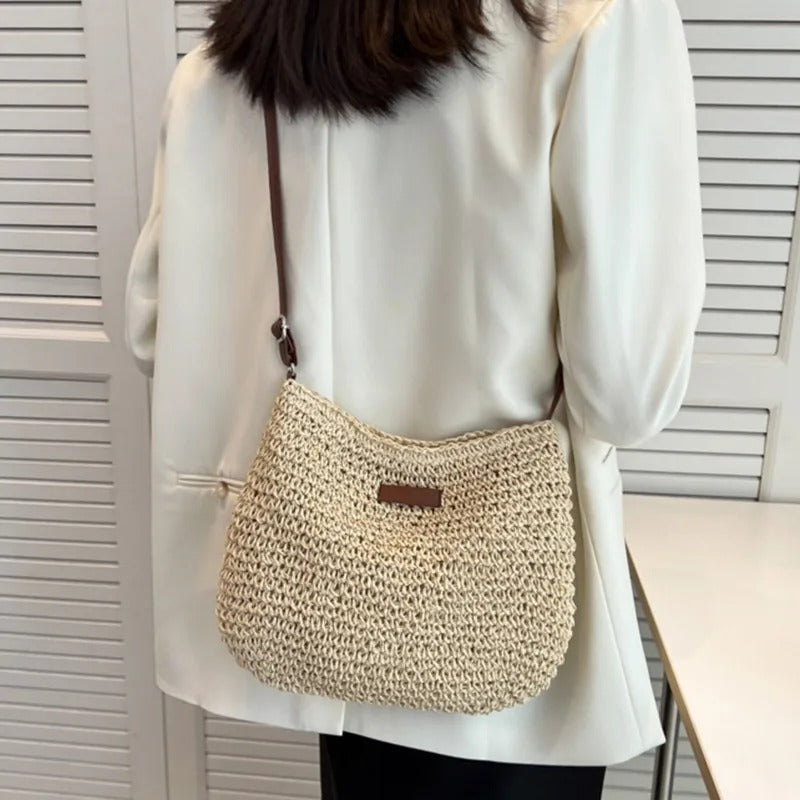Camille | Sac Tressé Élégant à Anses Rondes